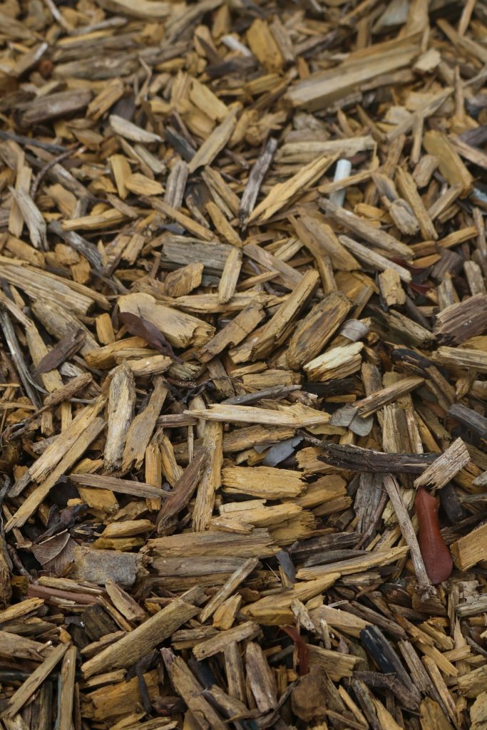 Astillas de madera para reciclaje, sector de la madera